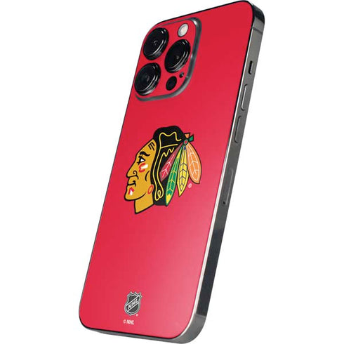 NHL Chicago Blackhawks Solid Background iPhone 15 Pro Max Skin