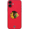 NHL Chicago Blackhawks Solid Background iPhone 16 Plus Skin