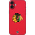 NHL Chicago Blackhawks Solid Background iPhone 16 Plus Skin