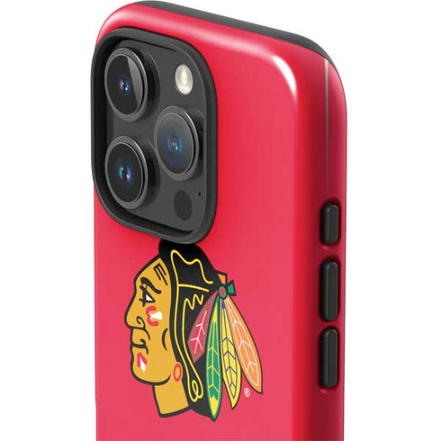 NHL Chicago Blackhawks Solid Background iPhone 16 Pro Impact Case
