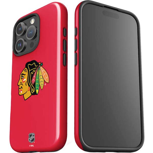 NHL Chicago Blackhawks Solid Background iPhone 16 Pro Impact Case