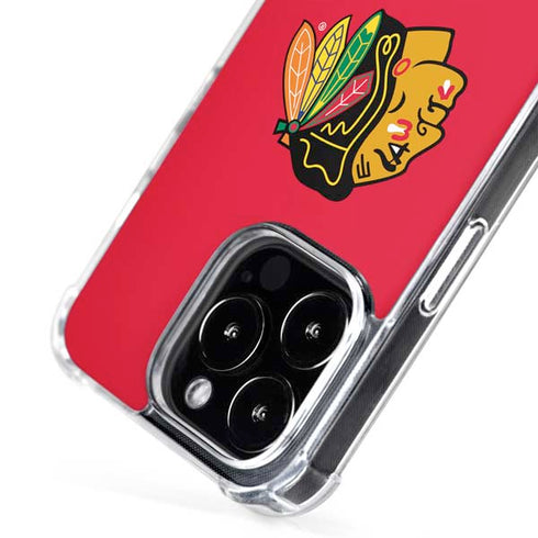 NHL Chicago Blackhawks Solid Background iPhone 16 Pro MagSafe Case