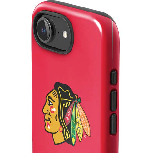 NHL Chicago Blackhawks Solid Background iPhone 16e Impact Case