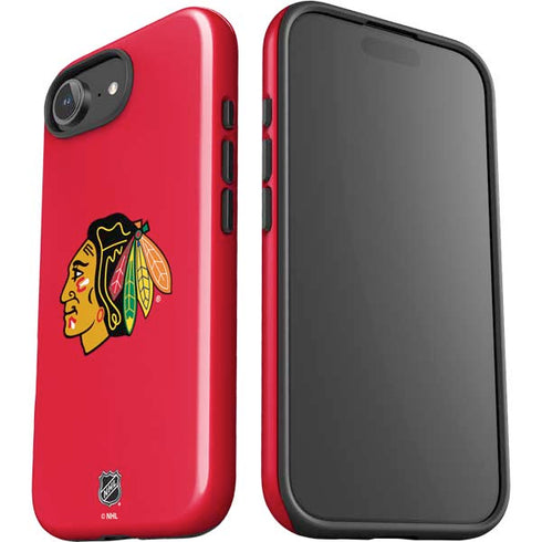 NHL Chicago Blackhawks Solid Background iPhone 16e Impact Case