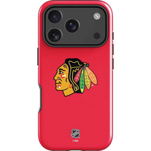 NHL Chicago Blackhawks Solid Background iPhone 18 Pro Impact Case