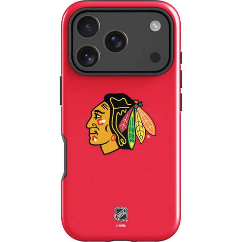 NHL Chicago Blackhawks Solid Background iPhone 18 Pro Max Impact Case