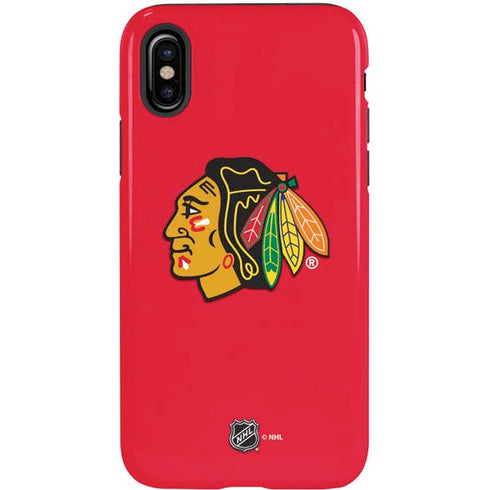 NHL Chicago Blackhawks Solid Background iPhone X Pro Case