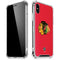 NHL Chicago Blackhawks Solid Background iPhone X/XS Clear Case