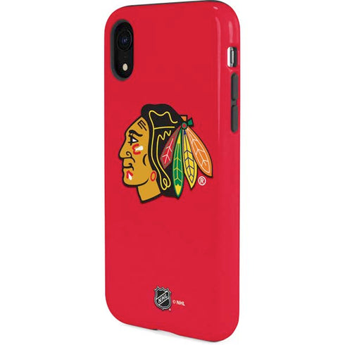 NHL Chicago Blackhawks Solid Background iPhone XR Pro Case