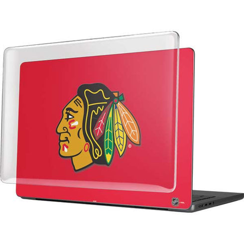 NHL Chicago Blackhawks Solid Background MacBook Pro 14in (2021-24) Case plus Skin