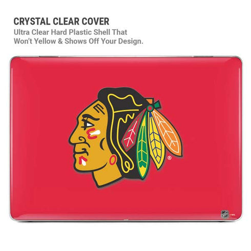 NHL Chicago Blackhawks Solid Background MacBook Pro 14in (2021-24) Case plus Skin