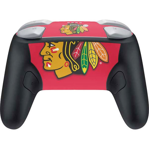 NHL Chicago Blackhawks Solid Background Nintendo Switch 2 (2025) Pro Controller Skin