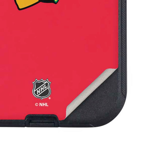 NHL Chicago Blackhawks Solid Background Otterbox Defender iPhone Skin