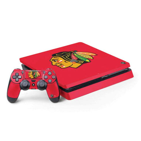 NHL Chicago Blackhawks Solid Background PlayStation PS4 Skins