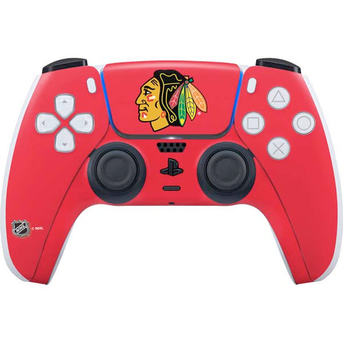 NHL Chicago Blackhawks Solid Background PlayStation PS5 Skins