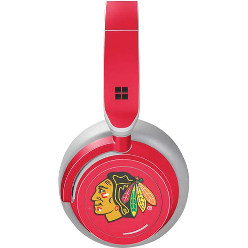 NHL Chicago Blackhawks Solid Background Surface Headphones Skin