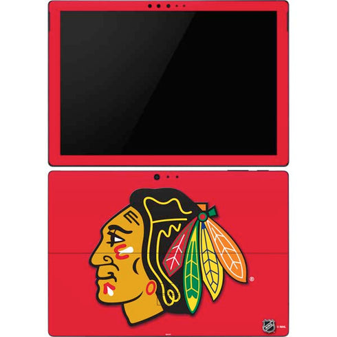 NHL Chicago Blackhawks Solid Background Surface Pro 6 Skin