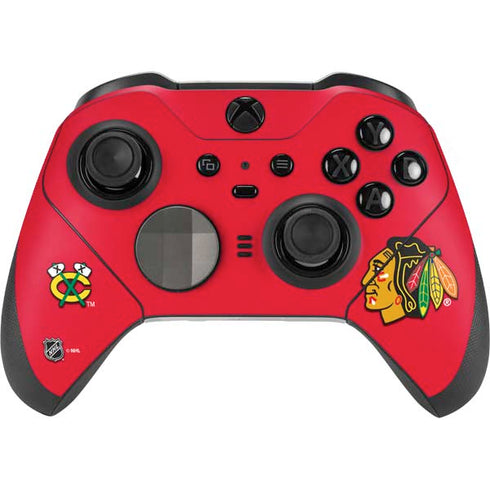 NHL Chicago Blackhawks Solid Background Xbox Elite Wireless Controller Series 2 Skin