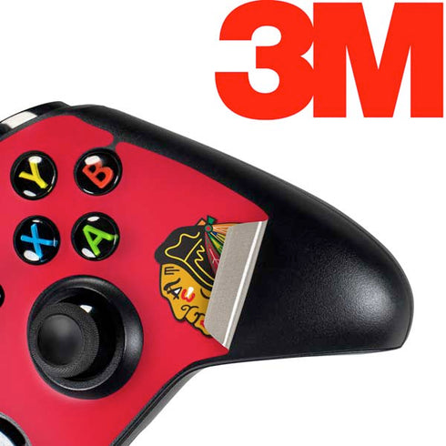 NHL Chicago Blackhawks Solid Background Xbox One Controller Skin