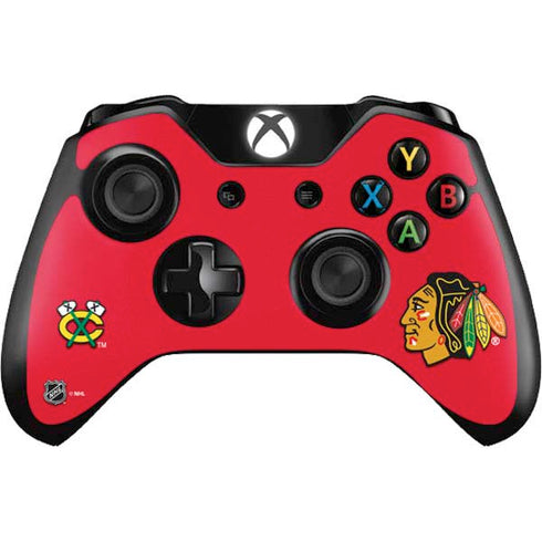 NHL Chicago Blackhawks Solid Background Xbox One Controller Skin