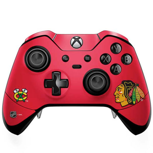 NHL Chicago Blackhawks Solid Background Xbox One Elite Controller Skin