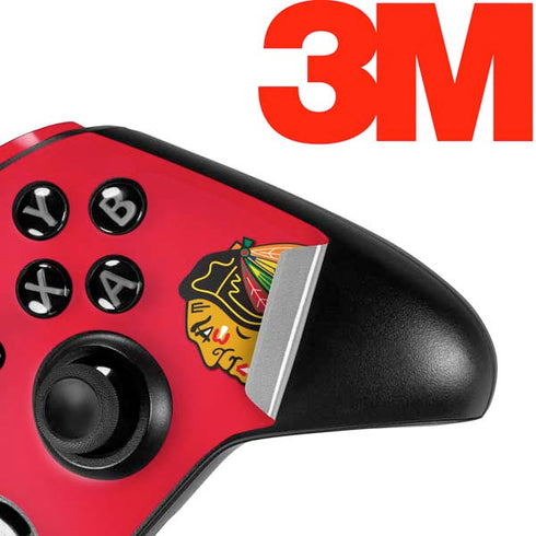 NHL Chicago Blackhawks Solid Background Xbox One Elite Controller Skin