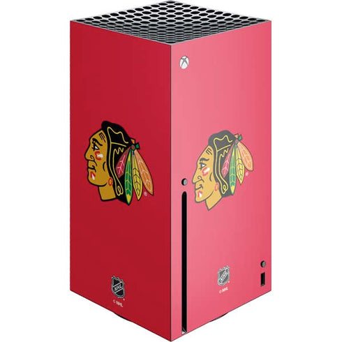 NHL Chicago Blackhawks Solid Background Xbox Series X Skins