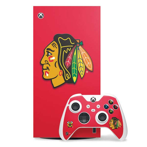 NHL Chicago Blackhawks Solid Background Xbox Series X Skins