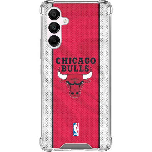 NBA Chicago Bulls Away Jersey Galaxy A16 5G Clear Case