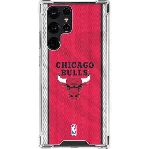 NBA Chicago Bulls Away Jersey Galaxy S23 Ultra Clear Case