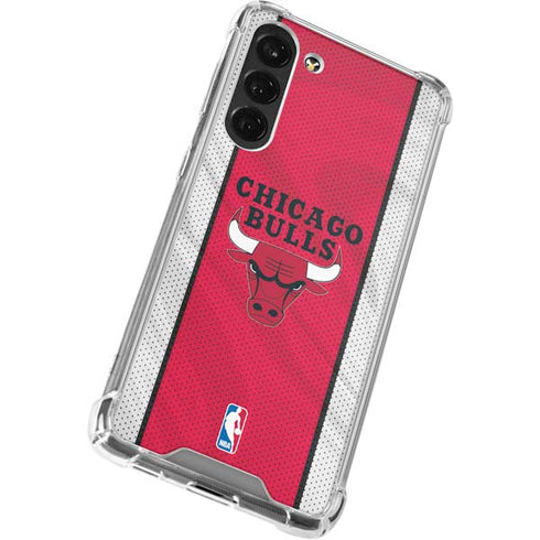 NBA Chicago Bulls Away Jersey Galaxy S24 FE Clear Case