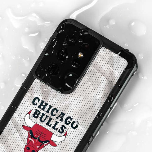 NBA Chicago Bulls Away Jersey Galaxy S24 Ultra Waterproof Case