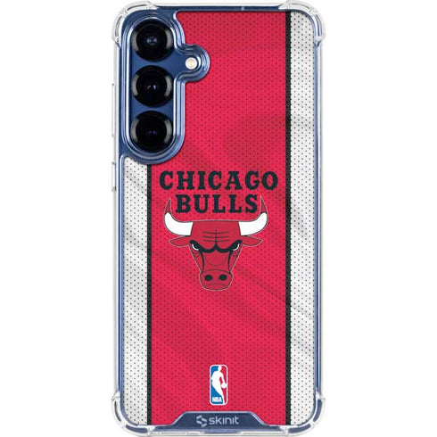 NBA Chicago Bulls Away Jersey Galaxy S25 Plus Clear Case