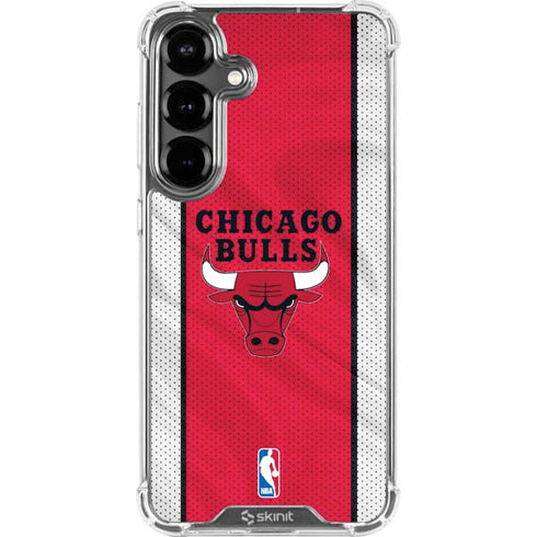 NBA Chicago Bulls Away Jersey Galaxy S26 Clear Case