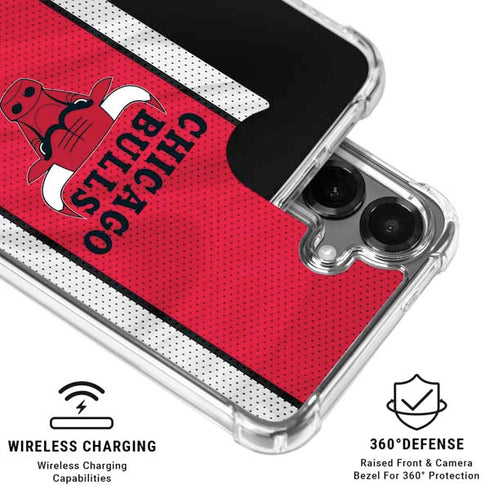 NBA Chicago Bulls Away Jersey Galaxy S26 Plus Clear Case