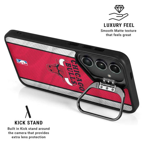 NBA Chicago Bulls Away Jersey Galaxy S26 Plus Kickstand Case