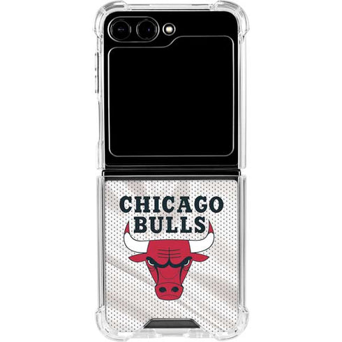 NBA Chicago Bulls Away Jersey Galaxy Z Flip6 Clear Case