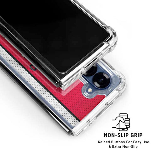 NBA Chicago Bulls Away Jersey Galaxy Z Fold6 Clear Case