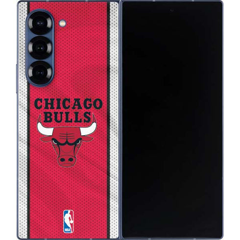 NBA Chicago Bulls Away Jersey Galaxy Z Fold6 Skin