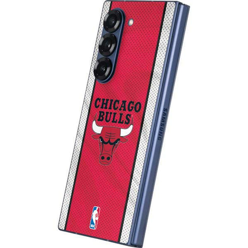 NBA Chicago Bulls Away Jersey Galaxy Z Fold6 Skin