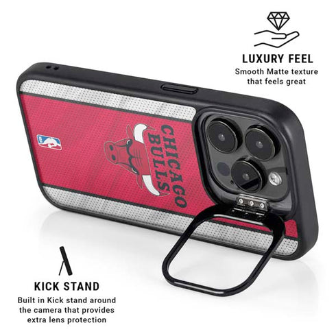 NBA Chicago Bulls Away Jersey iPhone 14 Pro Max Kickstand Case