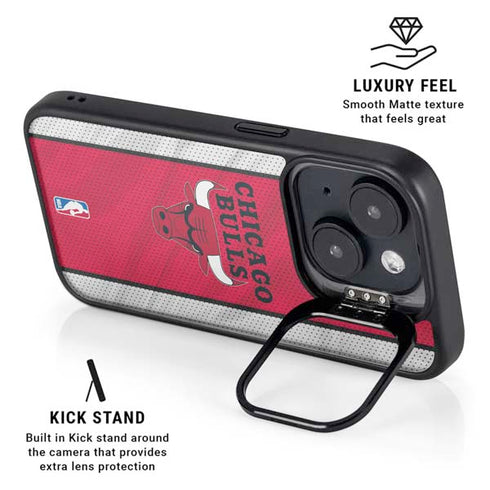 NBA Chicago Bulls Away Jersey iPhone 15 Kickstand Case