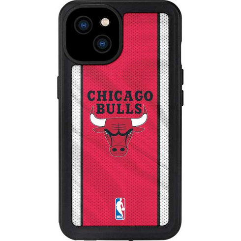 NBA Chicago Bulls Away Jersey iPhone 15 Plus Waterproof Case