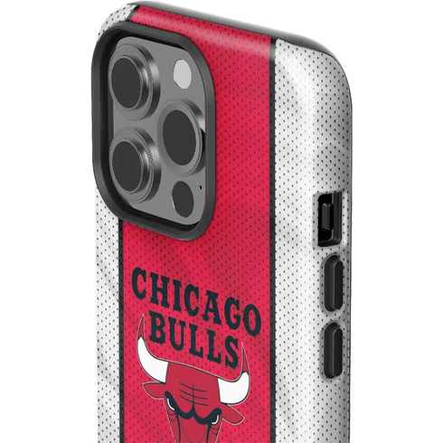 NBA Chicago Bulls Away Jersey iPhone 15 Pro Impact Case