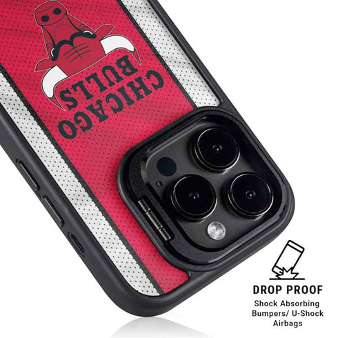 NBA Chicago Bulls Away Jersey iPhone 15 Pro Max Kickstand Case