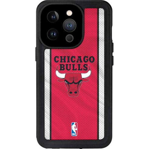 NBA Chicago Bulls Away Jersey iPhone 15 Pro Waterproof Case
