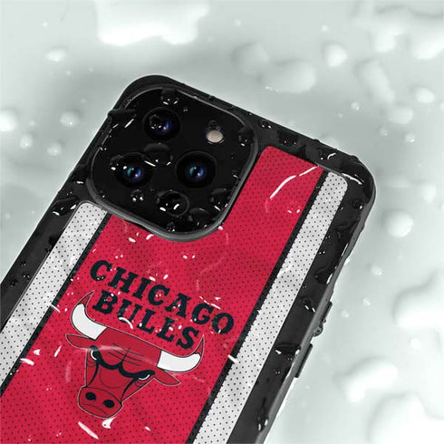 NBA Chicago Bulls Away Jersey iPhone 15 Pro Waterproof Case