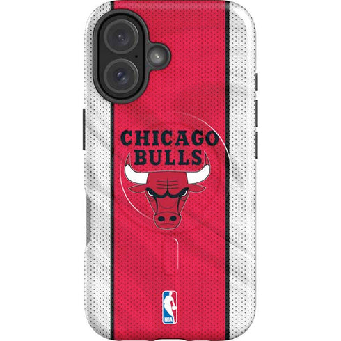 NBA Chicago Bulls Away Jersey iPhone 16 Magsafe Impact Case