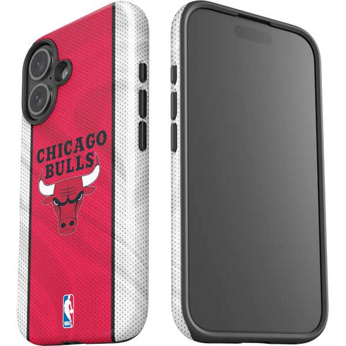 NBA Chicago Bulls Away Jersey iPhone 16 Plus Impact Case