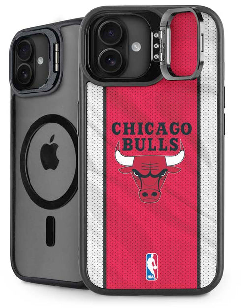 NBA Chicago Bulls Away Jersey iPhone 16 Plus Kickstand Case